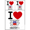 stickers / autocollant département de Mayotte