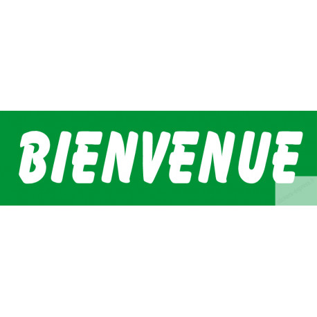 Sticker / Autocollant pour sol "Bienvenue"