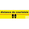 Sticker / Autocollant pour sol "distance de courtoisie"