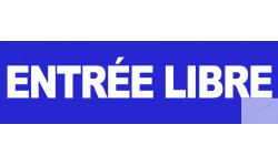 Sticker / Autocollant pour sol "entrée libre"