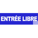 Sticker / Autocollant pour sol "entrée libre"