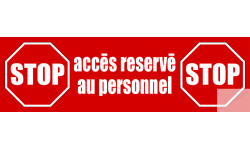 Sticker / Autocollant pour sol "accès réservé"