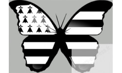 stickers autocollants "effet papillon Breton"