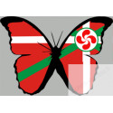 stickers autocollants "effet papillon Basque"