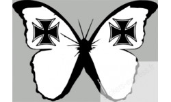 stickers autocollants "effet papillon Malte"