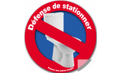 Interdiction de stationner au WC