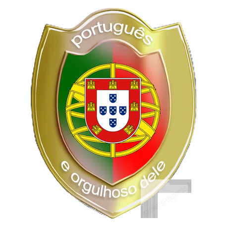 Stickers  / Autocollant  portugais et fier de l'être