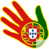 main Portugaise drapeau