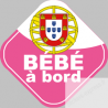 bébé à bord d'origine Portugaise