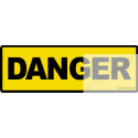 Sticker / Autocollant danger