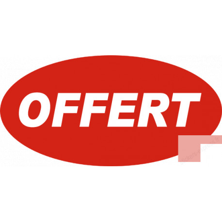 autocollant offert