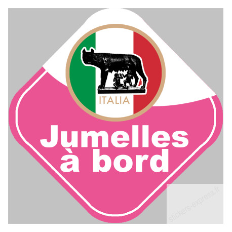 bébé à bord jumelles d'origine Italienne