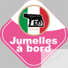 bébé à bord jumelles d'origine Italienne