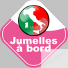 bébé à bord jumelles d'origine Italienne