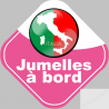 bébé à bord jumelles d'origine Italienne