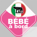 bébé à bord d'origine Italienne