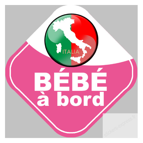 bébé à bord d'origine Italienne