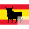 drapeau Spain toro