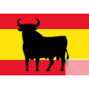 drapeau Spain toro