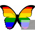 stickers autocollants "effet papillon Gay"