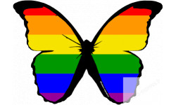 stickers autocollants "effet papillon Gay"