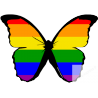 stickers autocollants "effet papillon Gay"