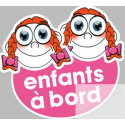 enfants à bord 2 filles