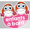 enfants à bord 2 filles