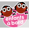 enfants à bord 2 filles