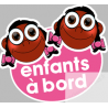 enfants à bord 2 filles