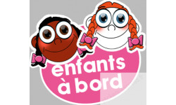 enfants à bord filles mixtes