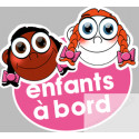 enfants à bord filles mixtes