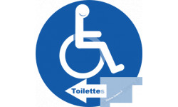 toilette handicap directionnel gauche