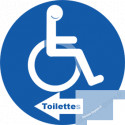 toilette handicap directionnel gauche