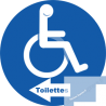 toilette handicap directionnel gauche