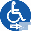 toilette handicap directionnel droite