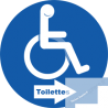 toilette handicap directionnel droite