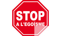 autocollant stop a l'egoisme