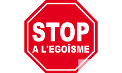 autocollant stop a l'egoisme