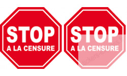 autocollant stop a la censure