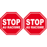 autocollant stop au racisme