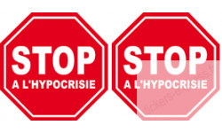 autocollant stop a l'hypocrisie