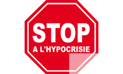 autocollant stop a l'hypocrisie