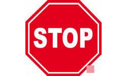 autocollant signalétique stop