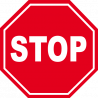 autocollant signalétique stop